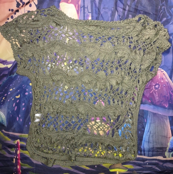 Grunge Goth Fairy Crochet Top - Picture 10 of 13